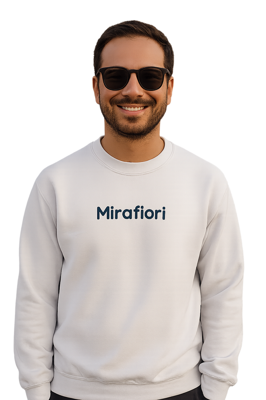 Felpa girocollo Unisex Ricamata | Mirafiori Torino