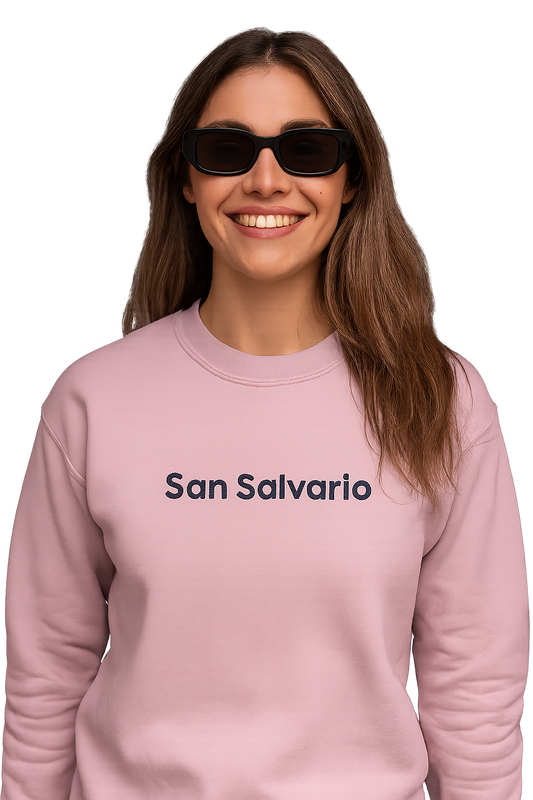 Felpa girocollo Unisex Ricamata | San Salvario Torino