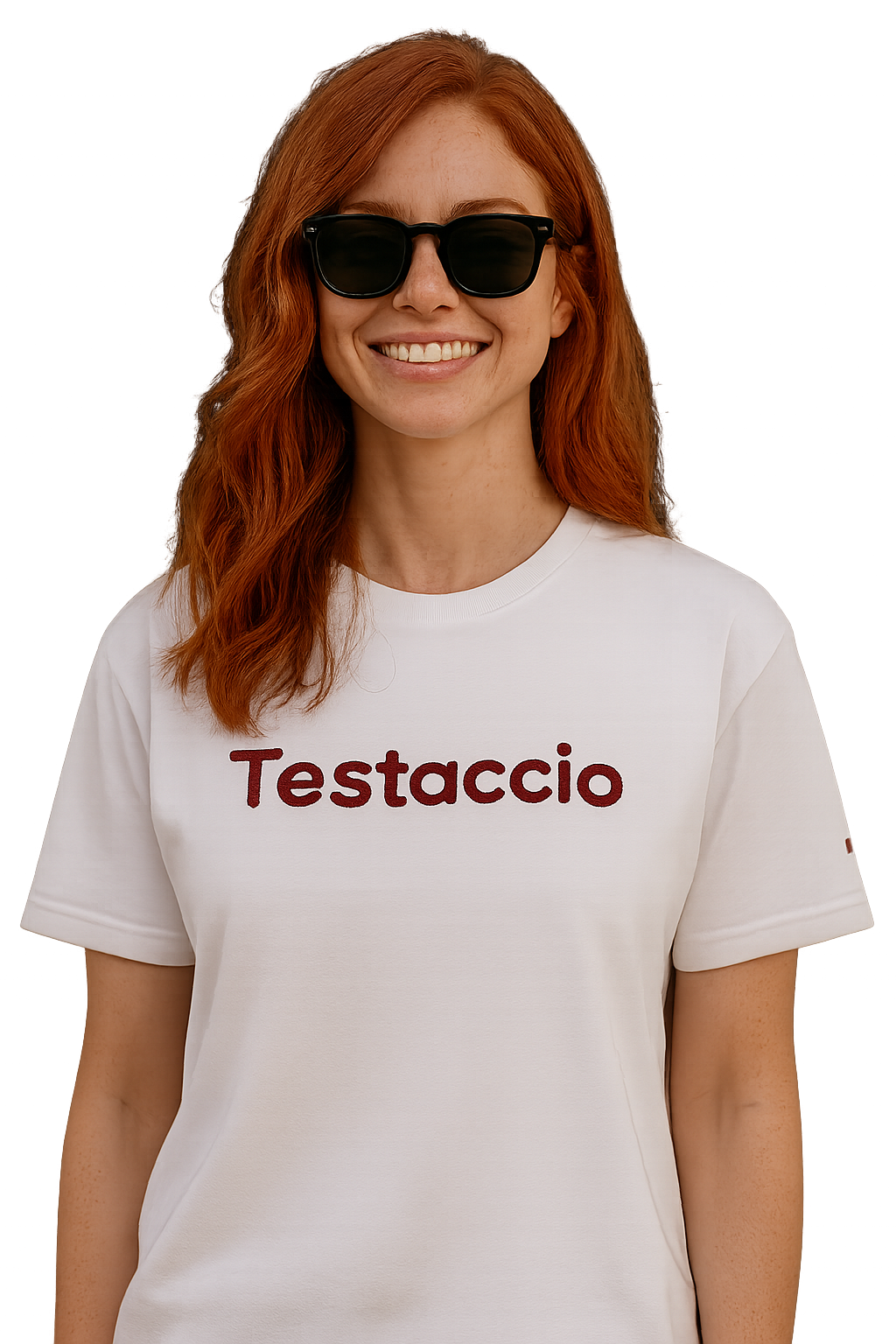 T-shirt girocollo Unisex Ricamata - Testaccio Roma