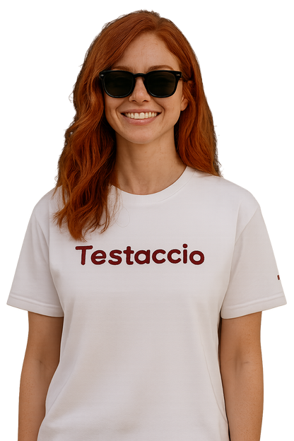 T-shirt girocollo Unisex Ricamata - Testaccio Roma
