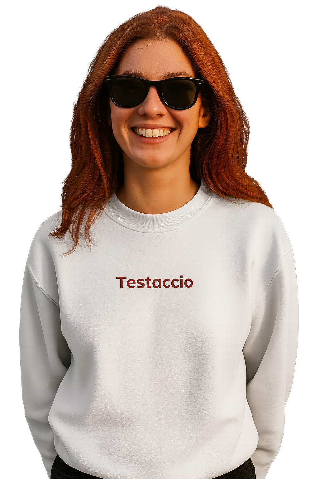 Felpa girocollo Unisex Ricamata | Testaccio Roma