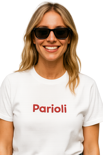 T-shirt girocollo Unisex Ricamata - Parioli Roma