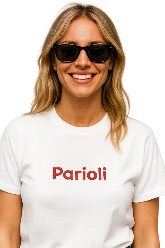 T-shirt girocollo Unisex Ricamata - Parioli Roma