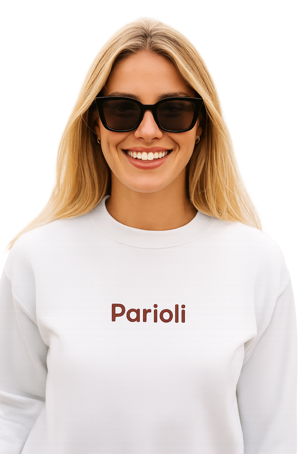 Felpa girocollo Unisex Ricamata | Parioli Roma