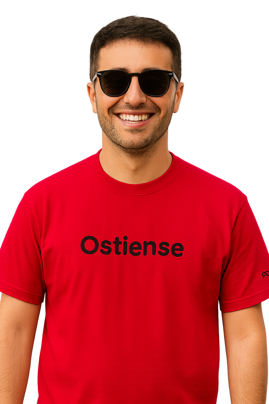 T-shirt girocollo Unisex Ricamata - Ostiense Roma