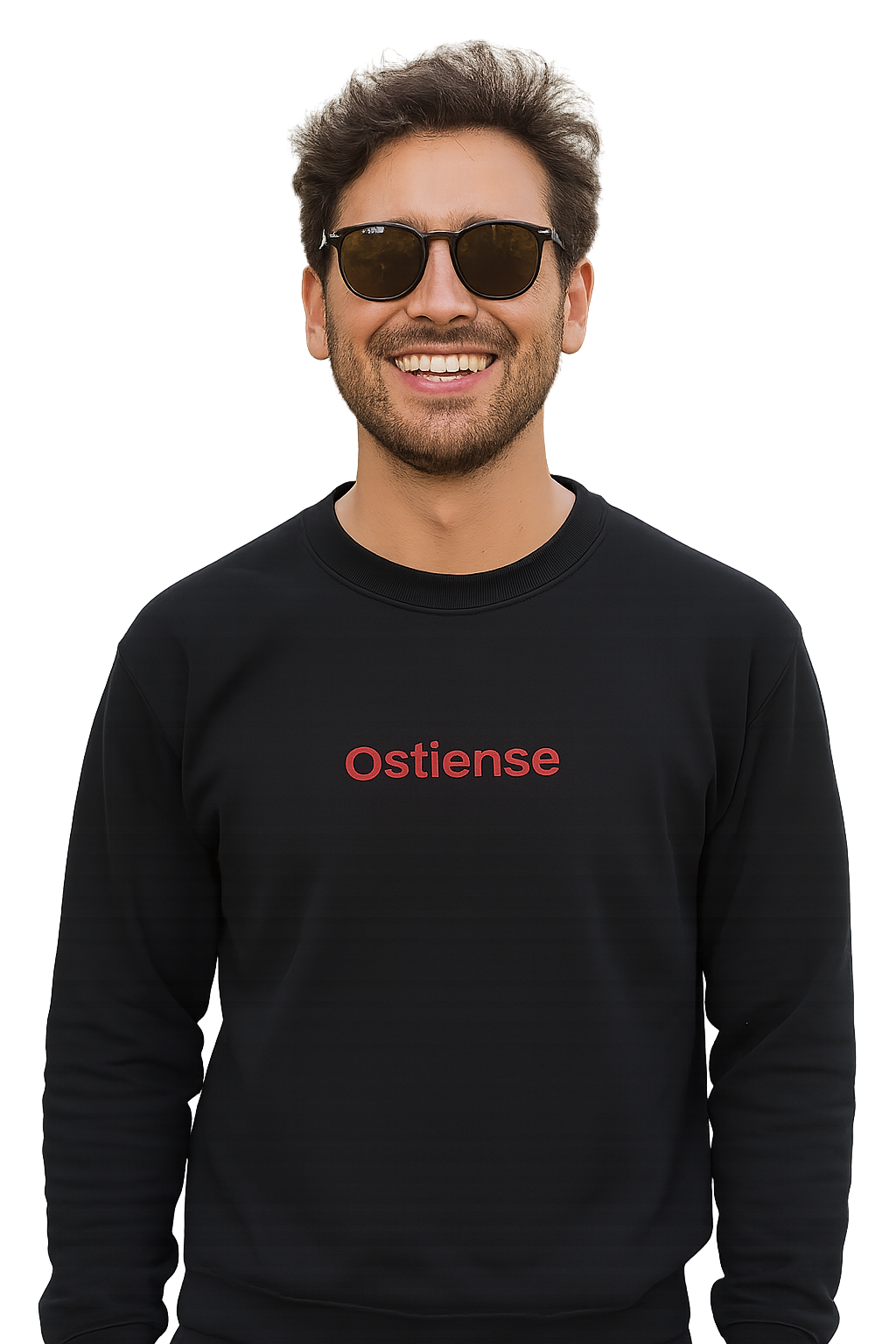 Felpa girocollo Unisex Ricamata | Ostiense Roma