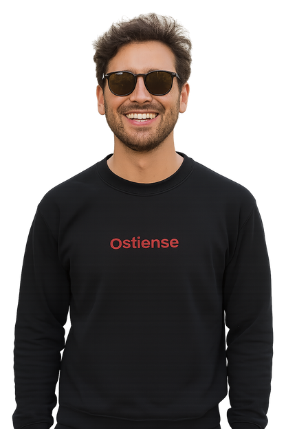 Felpa girocollo Unisex Ricamata | Ostiense Roma