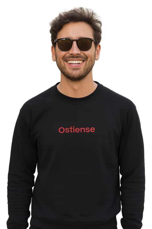 Felpa girocollo Unisex Ricamata | Ostiense Roma