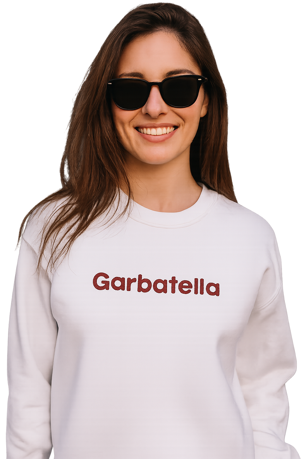 Felpa girocollo Unisex Ricamata | Garbatella Roma