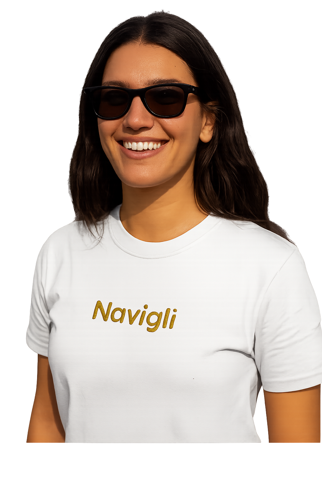 T-shirt girocollo Unisex Ricamata - Navigli Milano