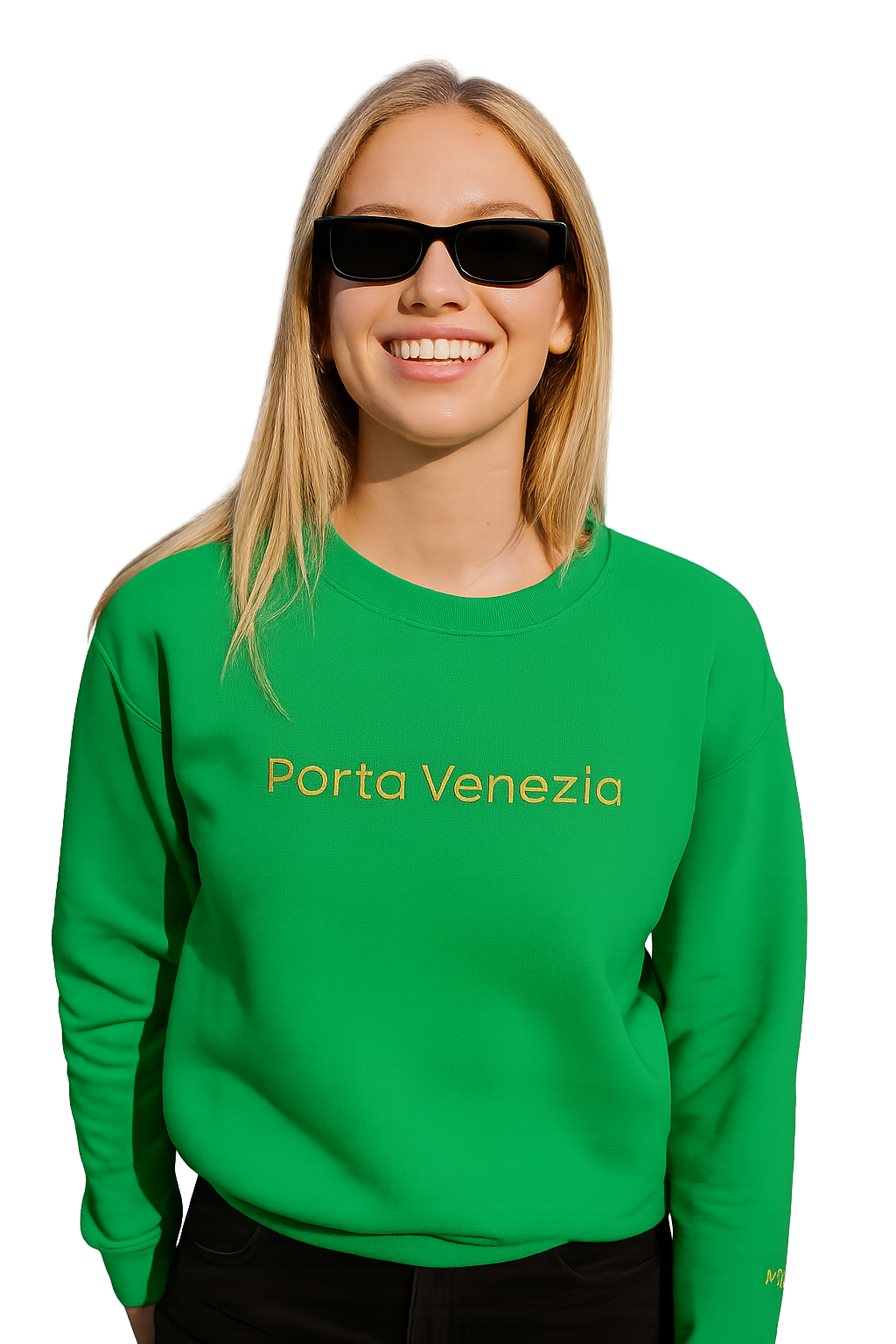 Felpa girocollo Unisex Ricamata | Porta Venezia Milano