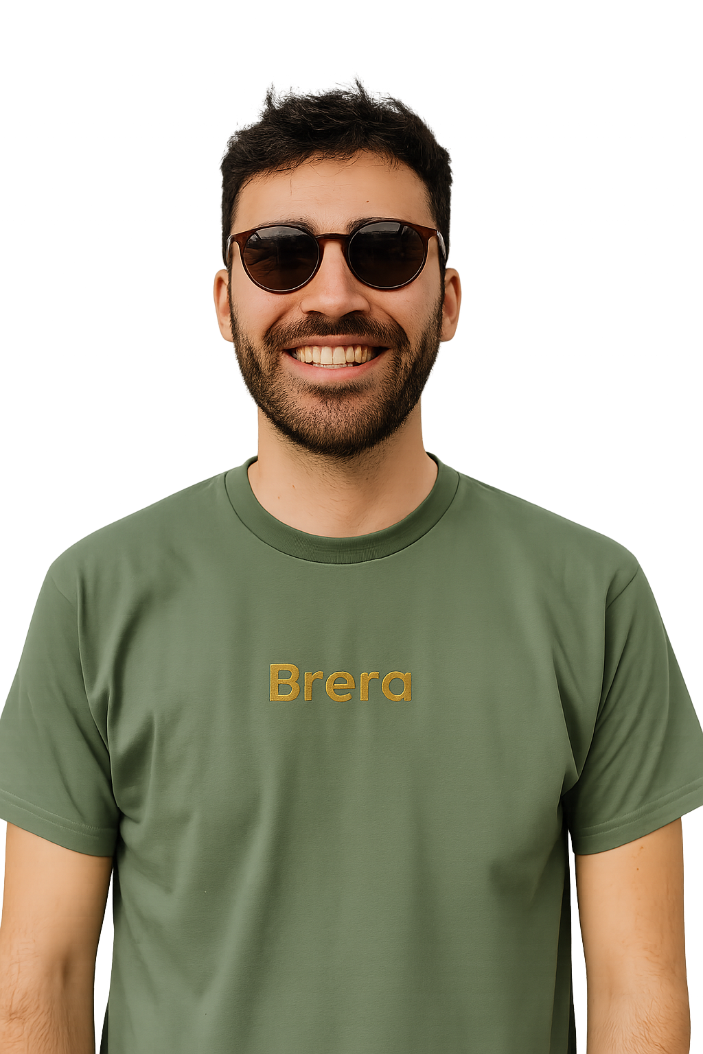 T-shirt girocollo Unisex Ricamata - Brera Milano