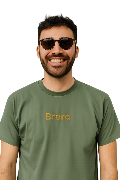 T-shirt girocollo Unisex Ricamata - Brera Milano