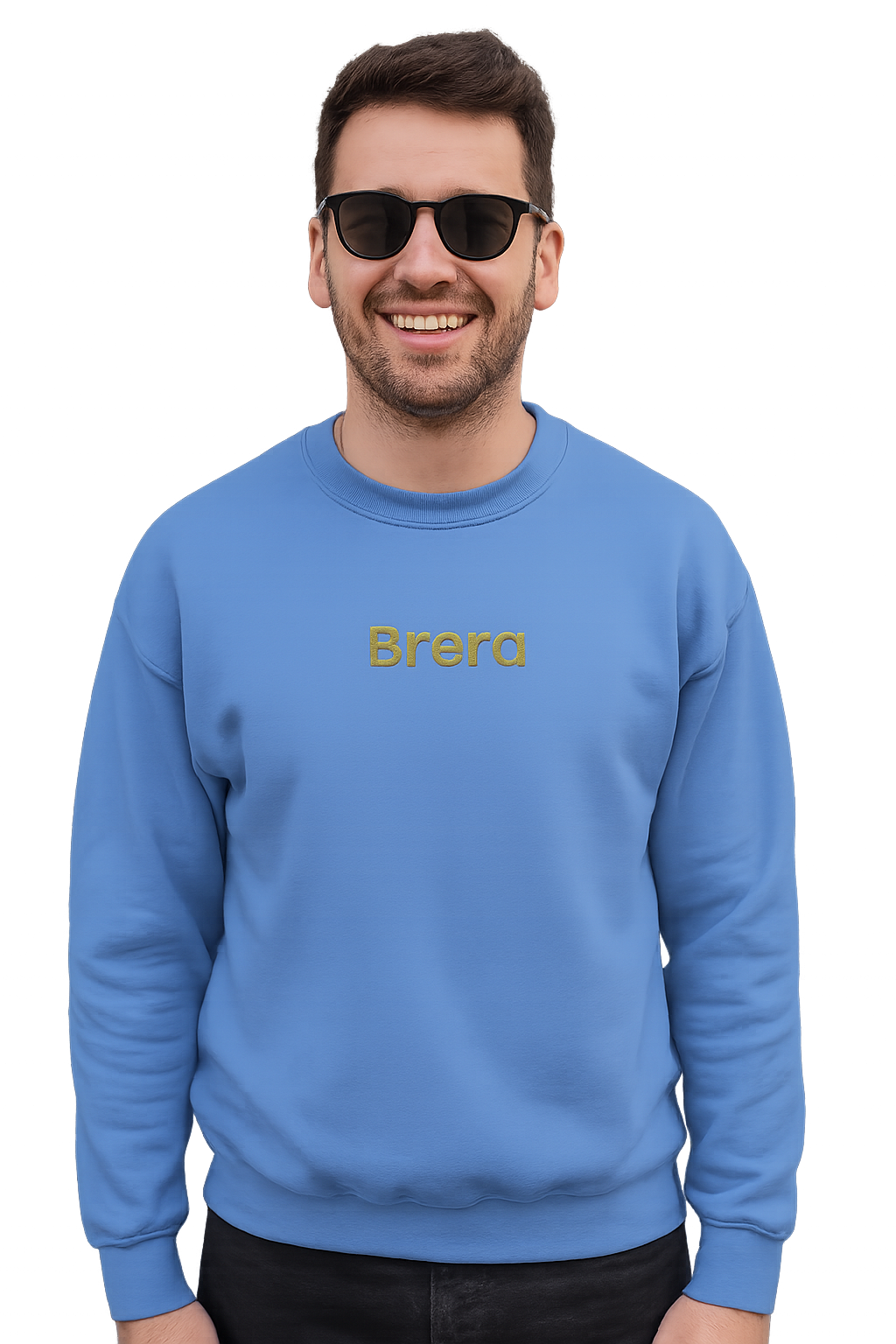 Felpa girocollo Unisex Ricamata | Brera Milano