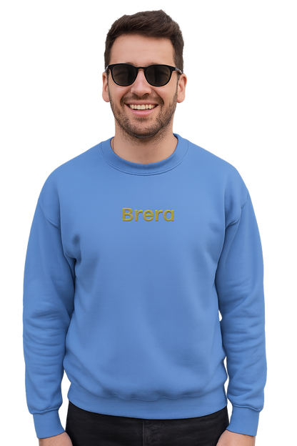 Felpa girocollo Unisex Ricamata | Brera Milano