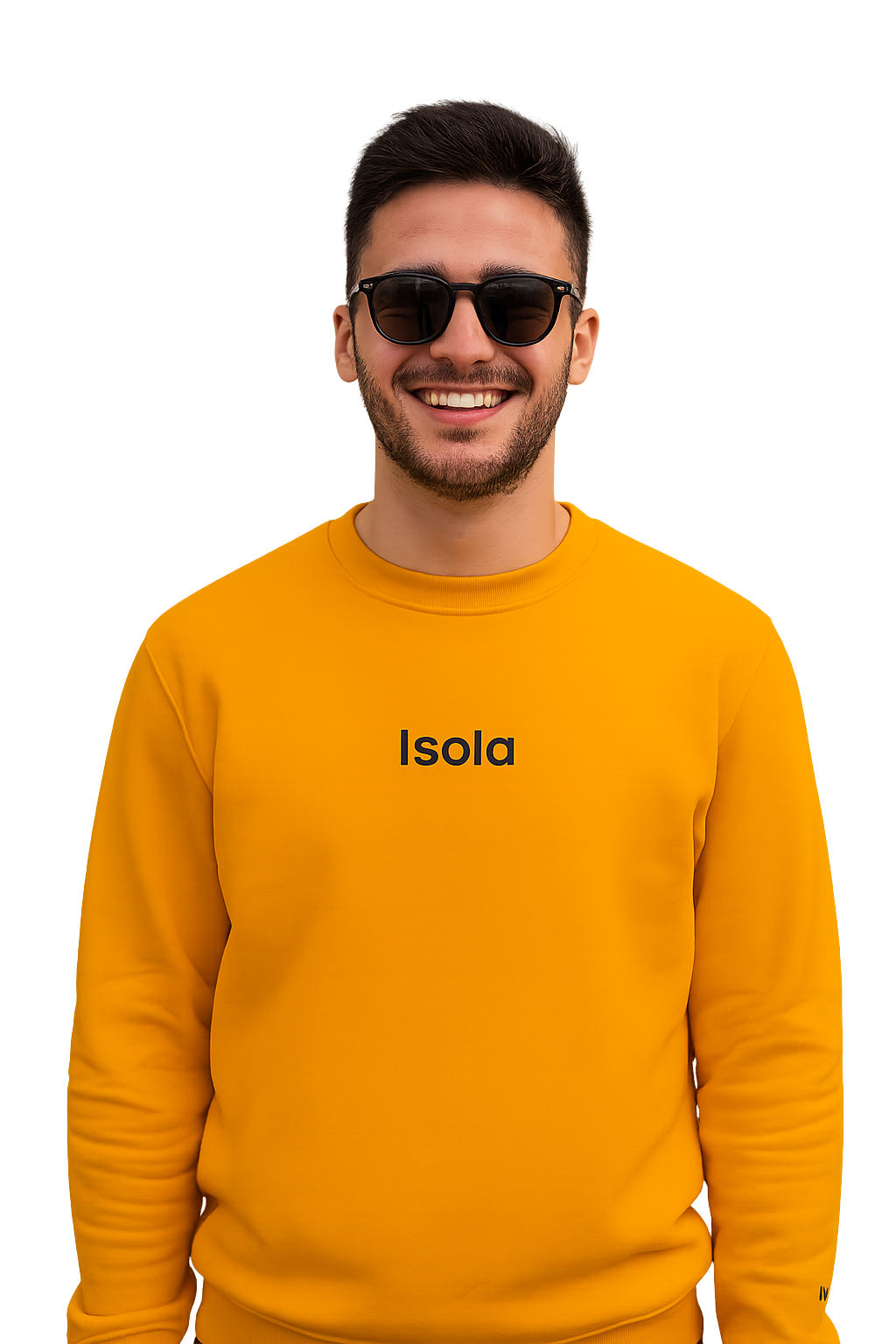 Felpa girocollo Unisex Ricamata | Isola Milano