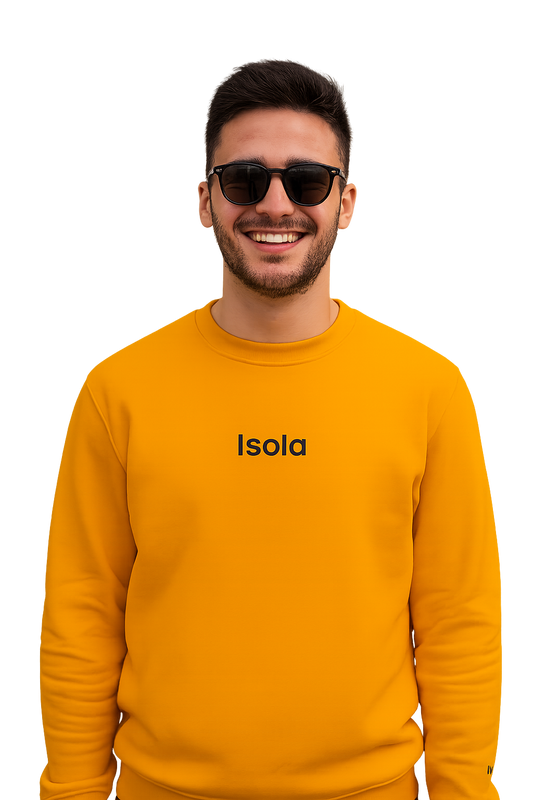 Felpa girocollo Unisex Ricamata | Isola Milano