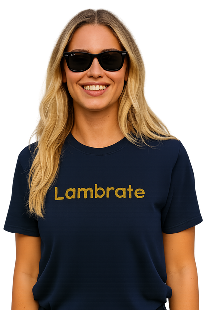 T-shirt girocollo Unisex Ricamata - Lambrate Milano