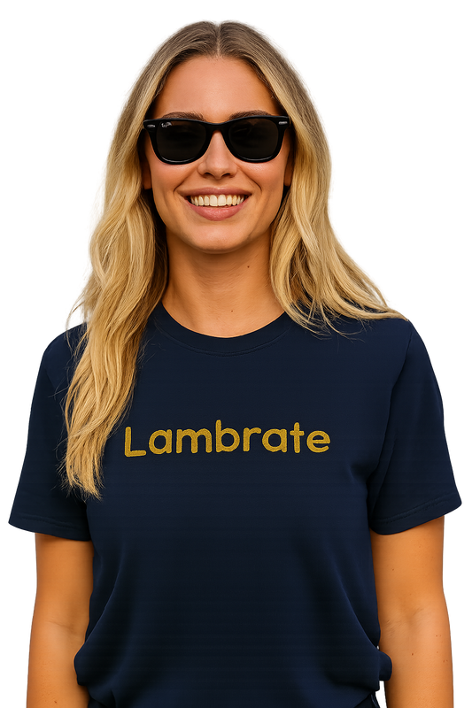 T-shirt girocollo Unisex Ricamata - Lambrate Milano