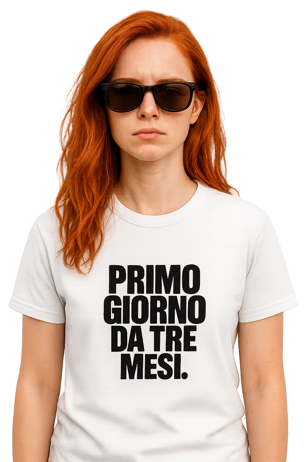 T-shirt Girocollo Classica Unisex | primo giorno da tre mesi.