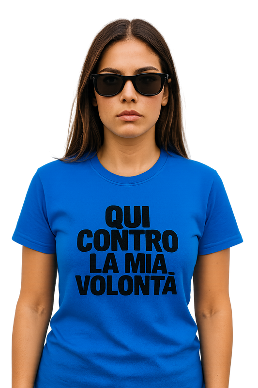 T-shirt Girocollo Classica Unisex | qui contro la mia volontà