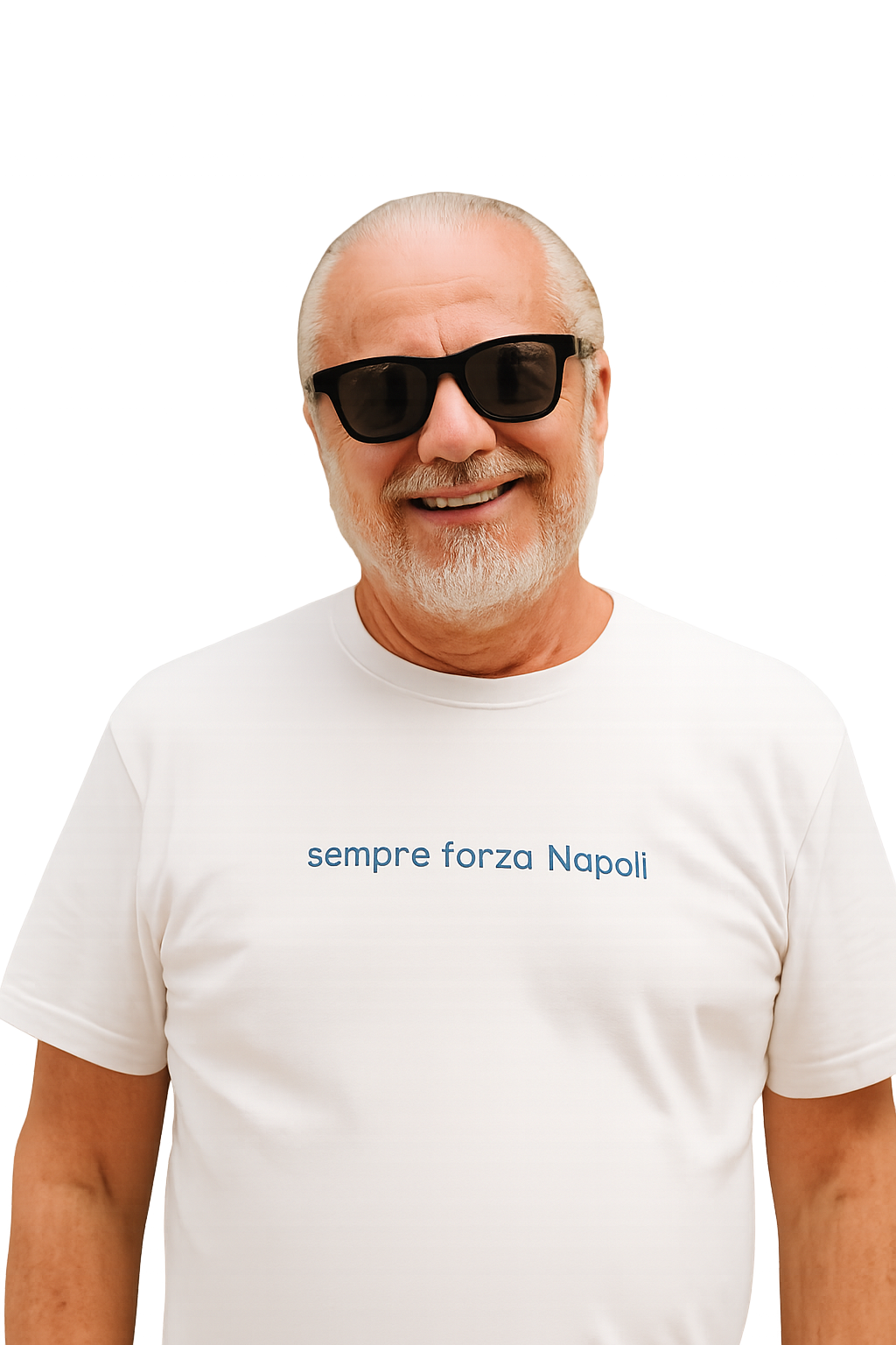 T-shirt girocollo Unisex Ricamata - sempre forza Napoli