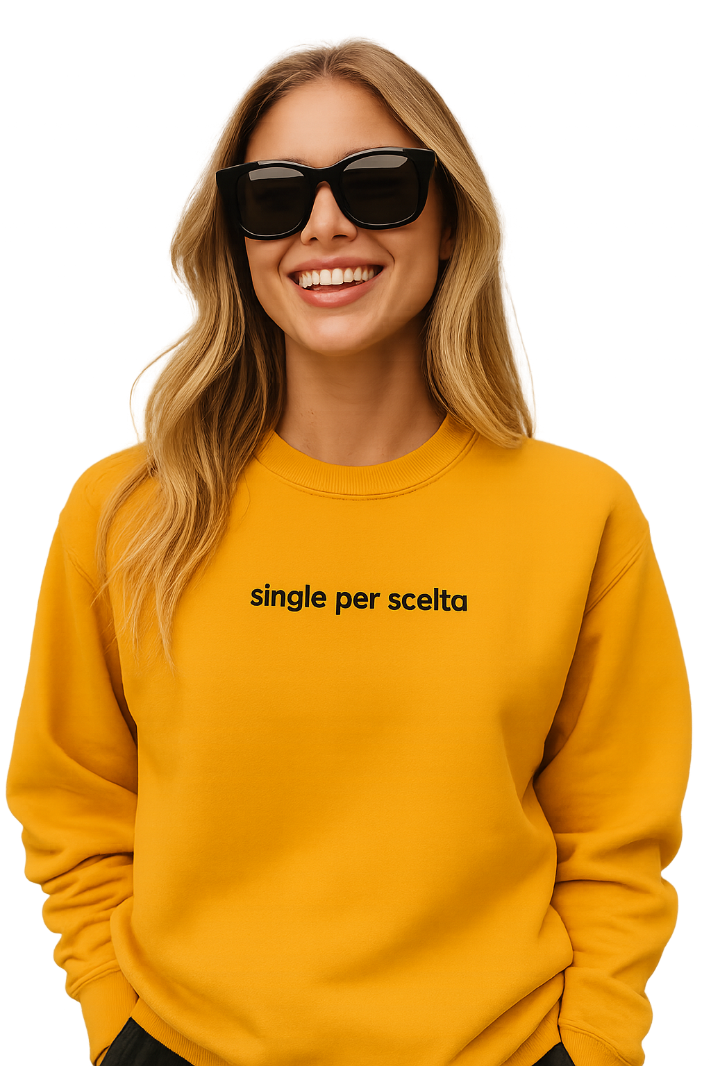 Felpa girocollo unisex Ricamata | single per scelta