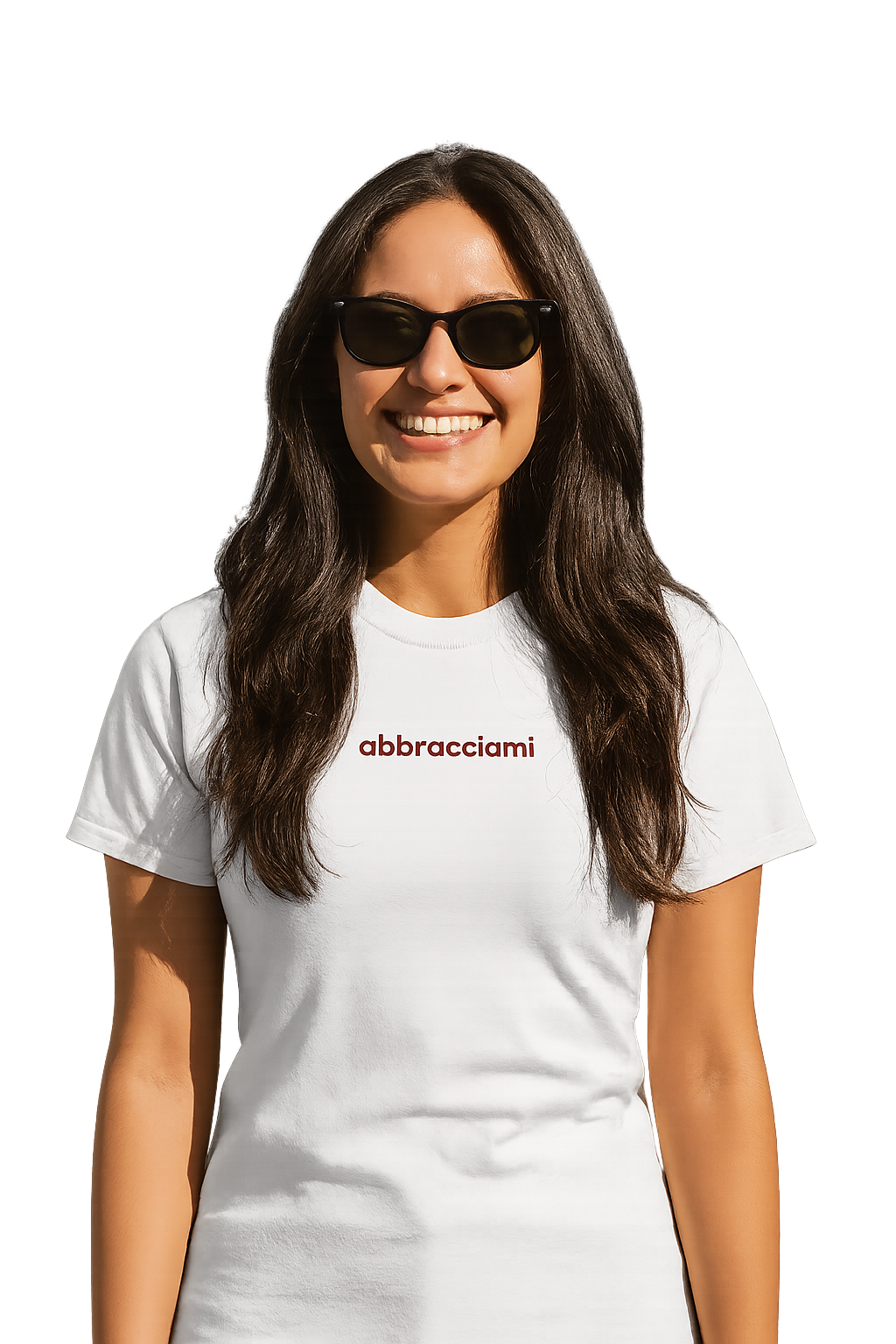 T-shirt girocollo Unisex Ricamata - abbracciami