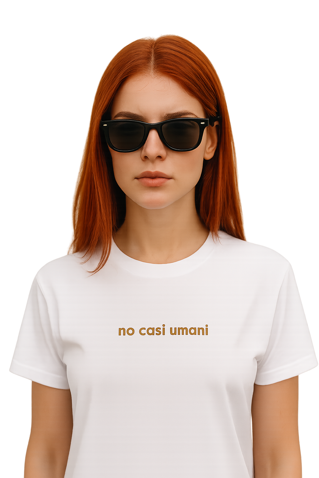 T-shirt girocollo Unisex Ricamata - no casi umani