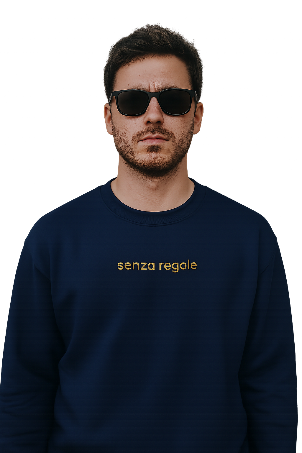 Felpa girocollo unisex Ricamata | senza regole