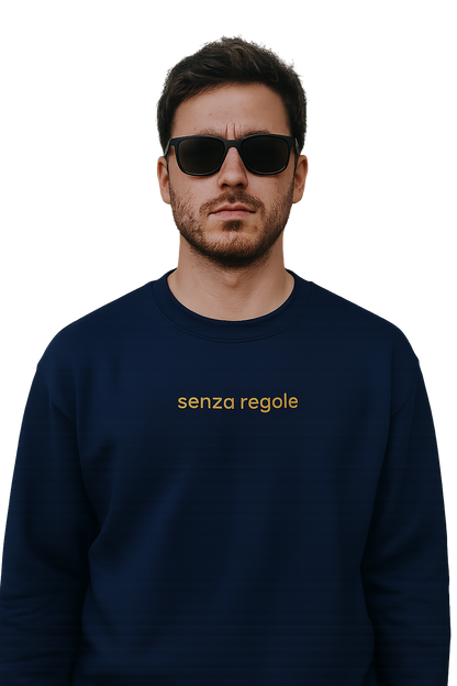 Felpa girocollo unisex Ricamata | senza regole