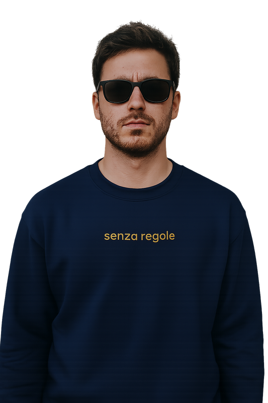 Felpa girocollo unisex Ricamata | senza regole