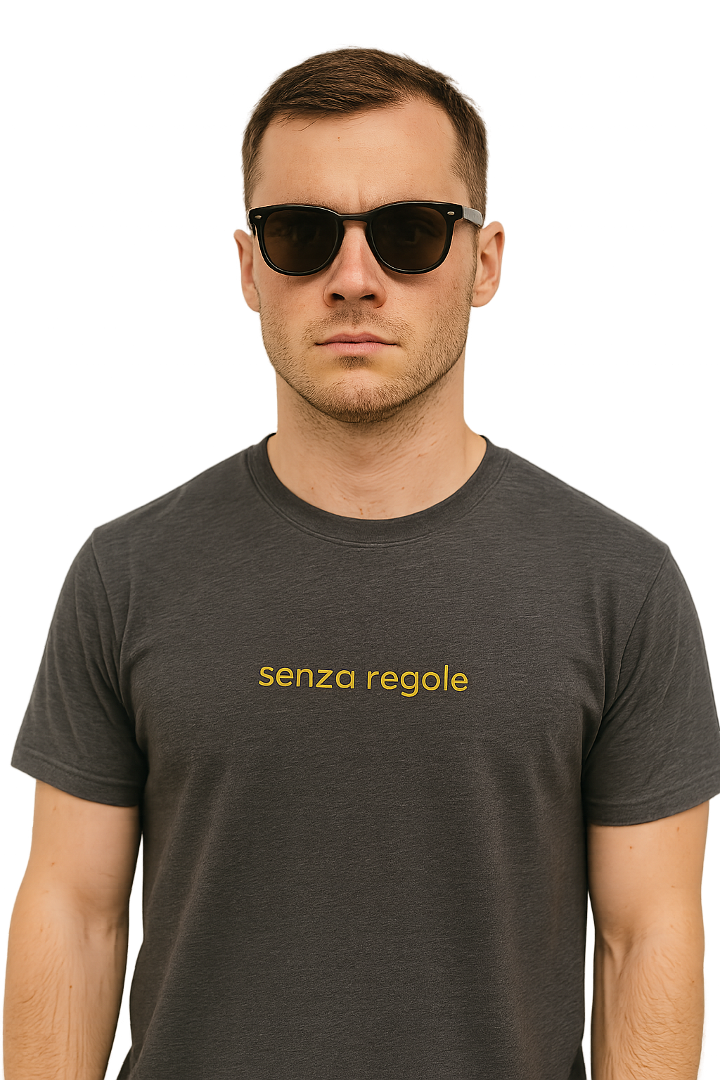 T-shirt girocollo Unisex Ricamata - senza regole