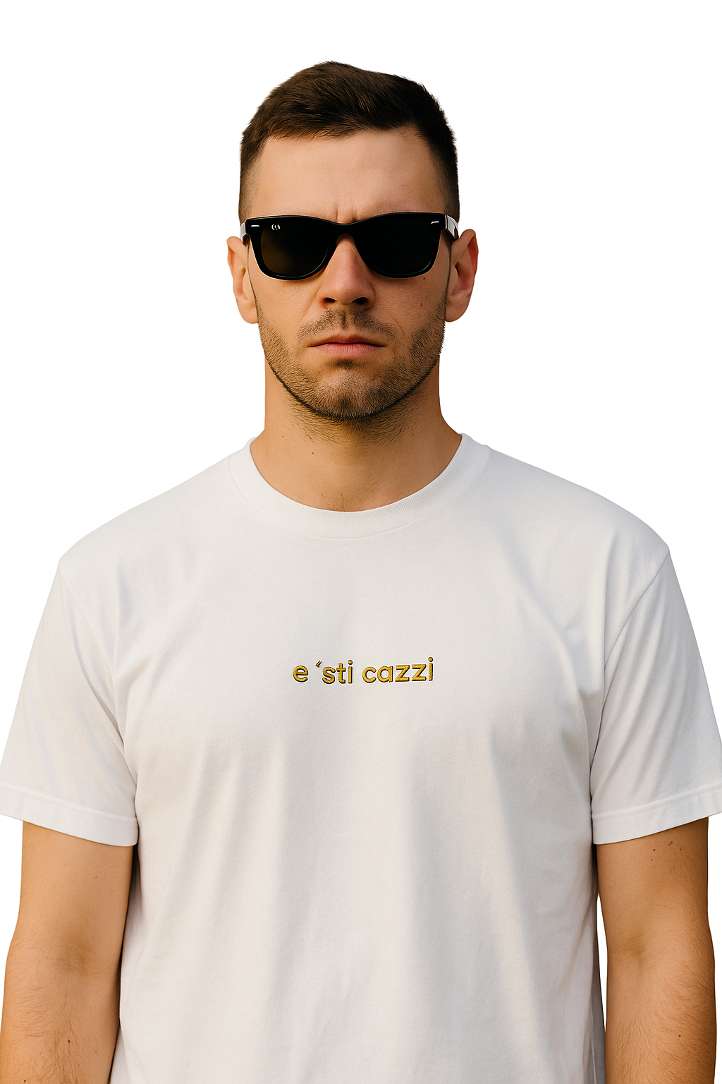 T-shirt girocollo Unisex Ricamata - e 'sti cazzi