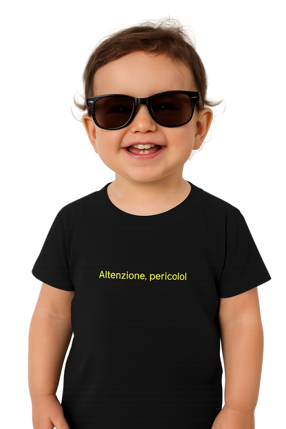 Maglietta classica a girocollo per neonati - Attenzione pericolo!