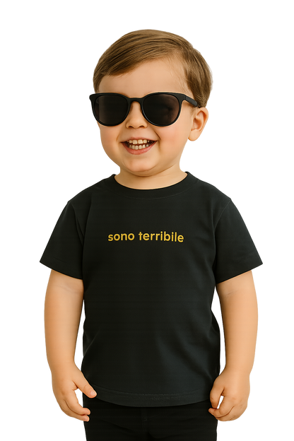 Maglietta classica a girocollo per neonati - sono terribile