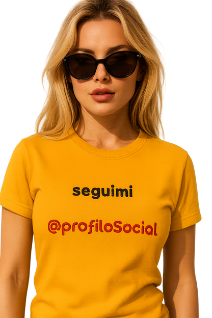 T-shirt girocollo Unisex Personalizzabile | seguimi