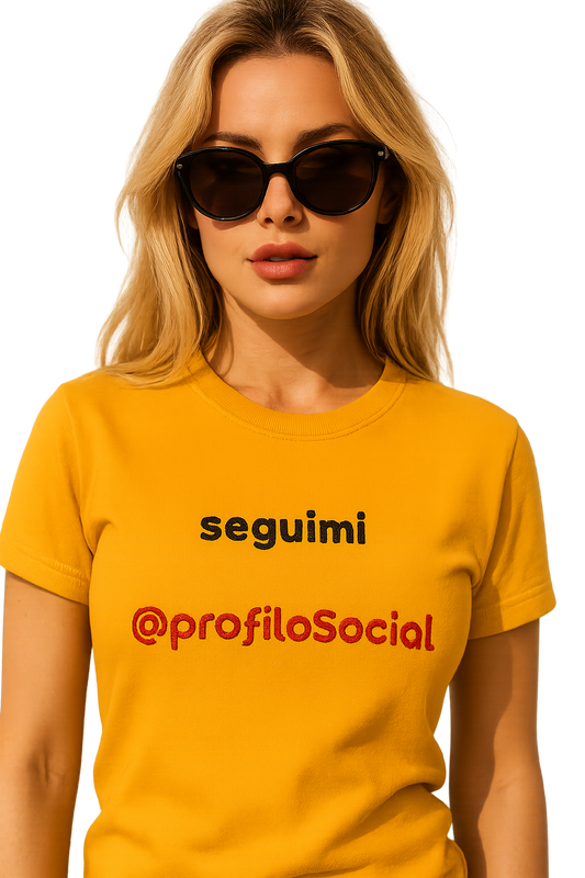 T-shirt girocollo Unisex Personalizzabile | seguimi