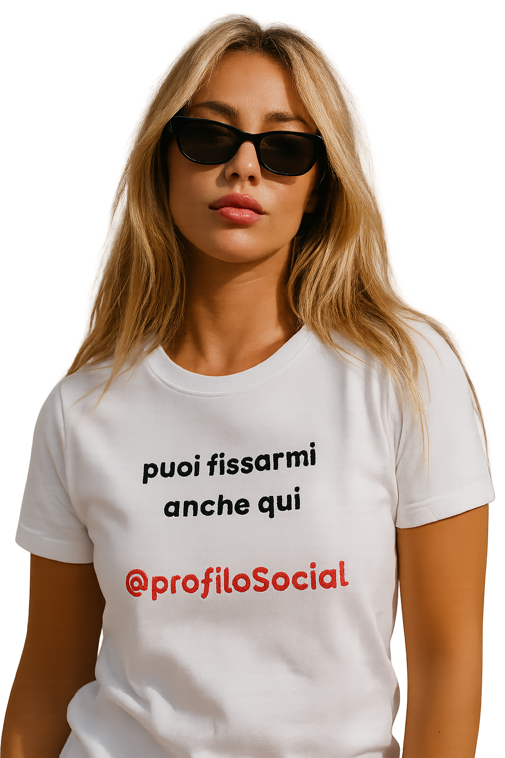 T-shirt girocollo Unisex Pesante | puoi fissarmi anche qui