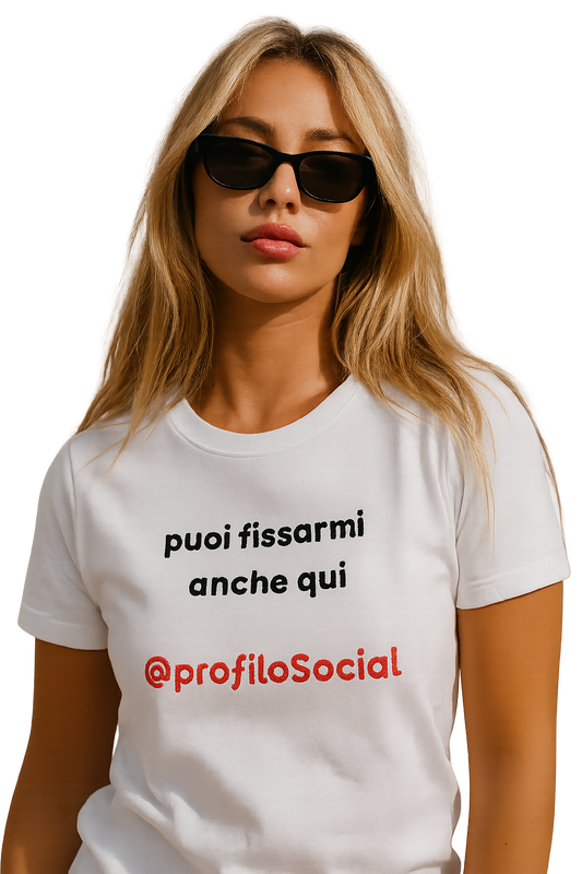 T-shirt girocollo Unisex Pesante | puoi fissarmi anche qui