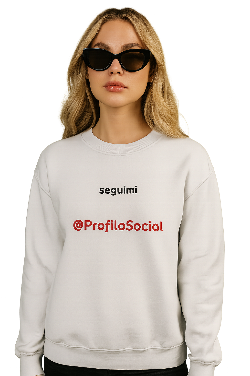 Felpa girocollo unisex personalizzabile| seguimi