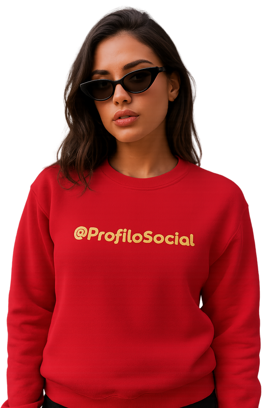 Felpa girocollo unisex personalizzabile| ProfiloSocial