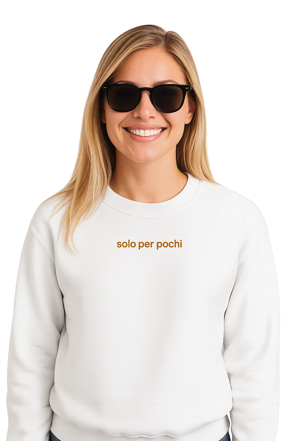 Felpa girocollo unisex Ricamata | solo per pochi