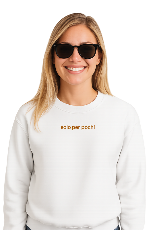 Felpa girocollo unisex Ricamata | solo per pochi