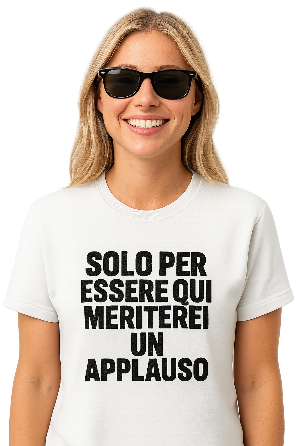 T-shirt Girocollo Classica Unisex | meriterei un applauso