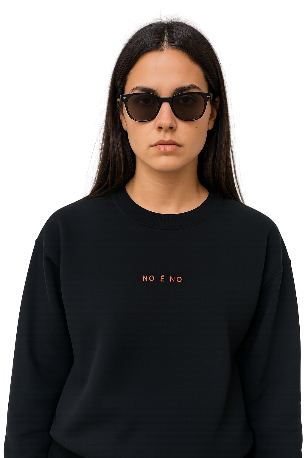 Felpa girocollo unisex ricamata| NO