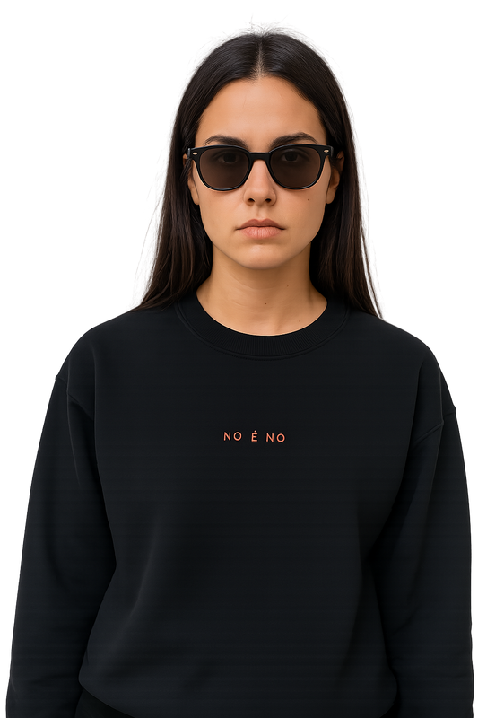 Felpa girocollo unisex ricamata| NO