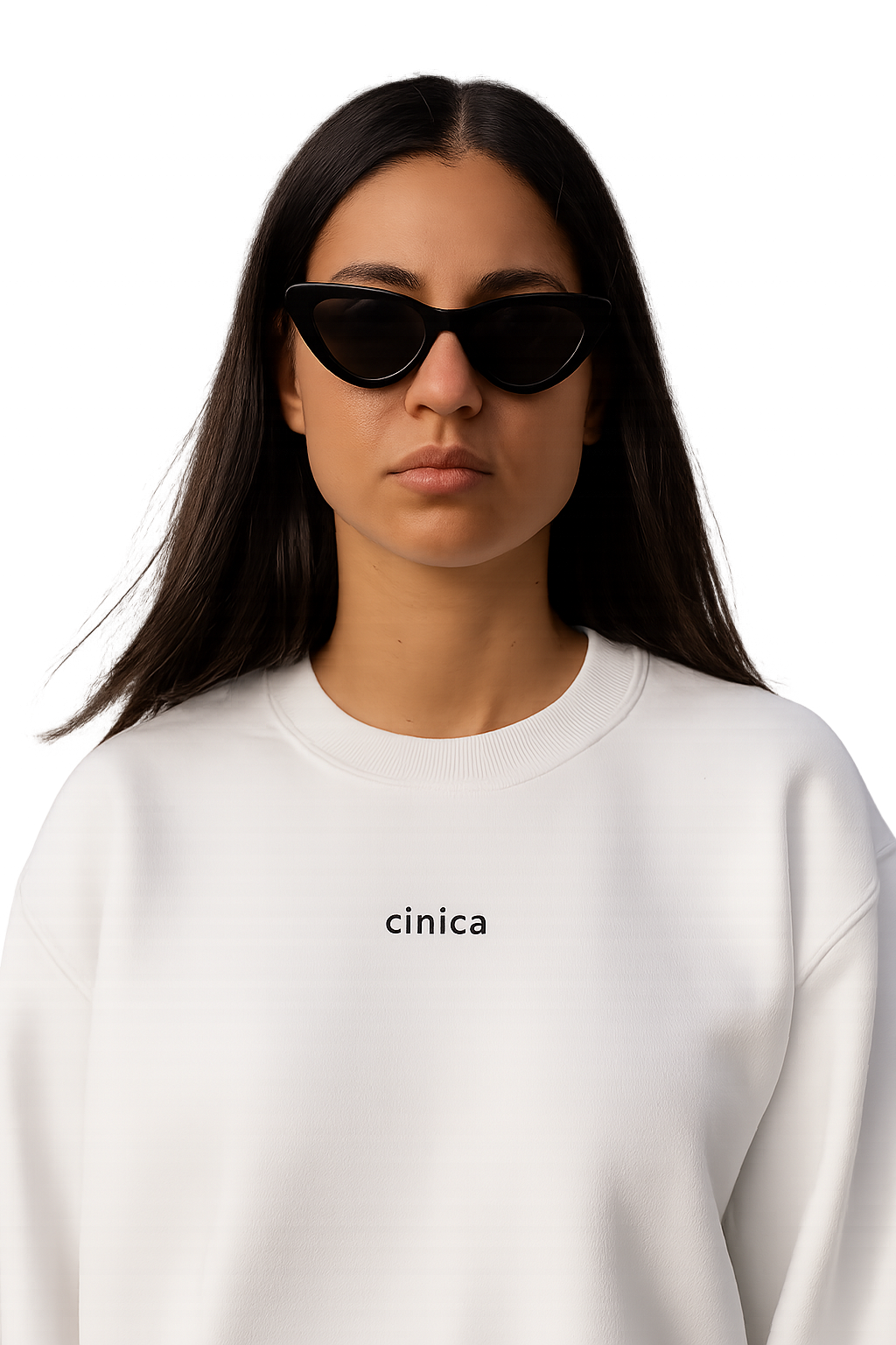 Felpa girocollo unisex ricamata| cinica