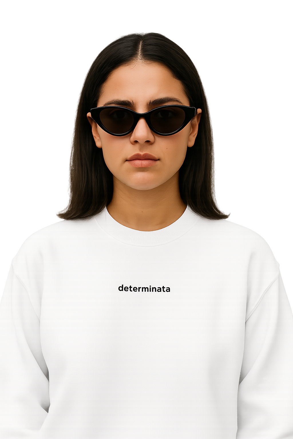 Felpa girocollo unisex ricamata | determinata