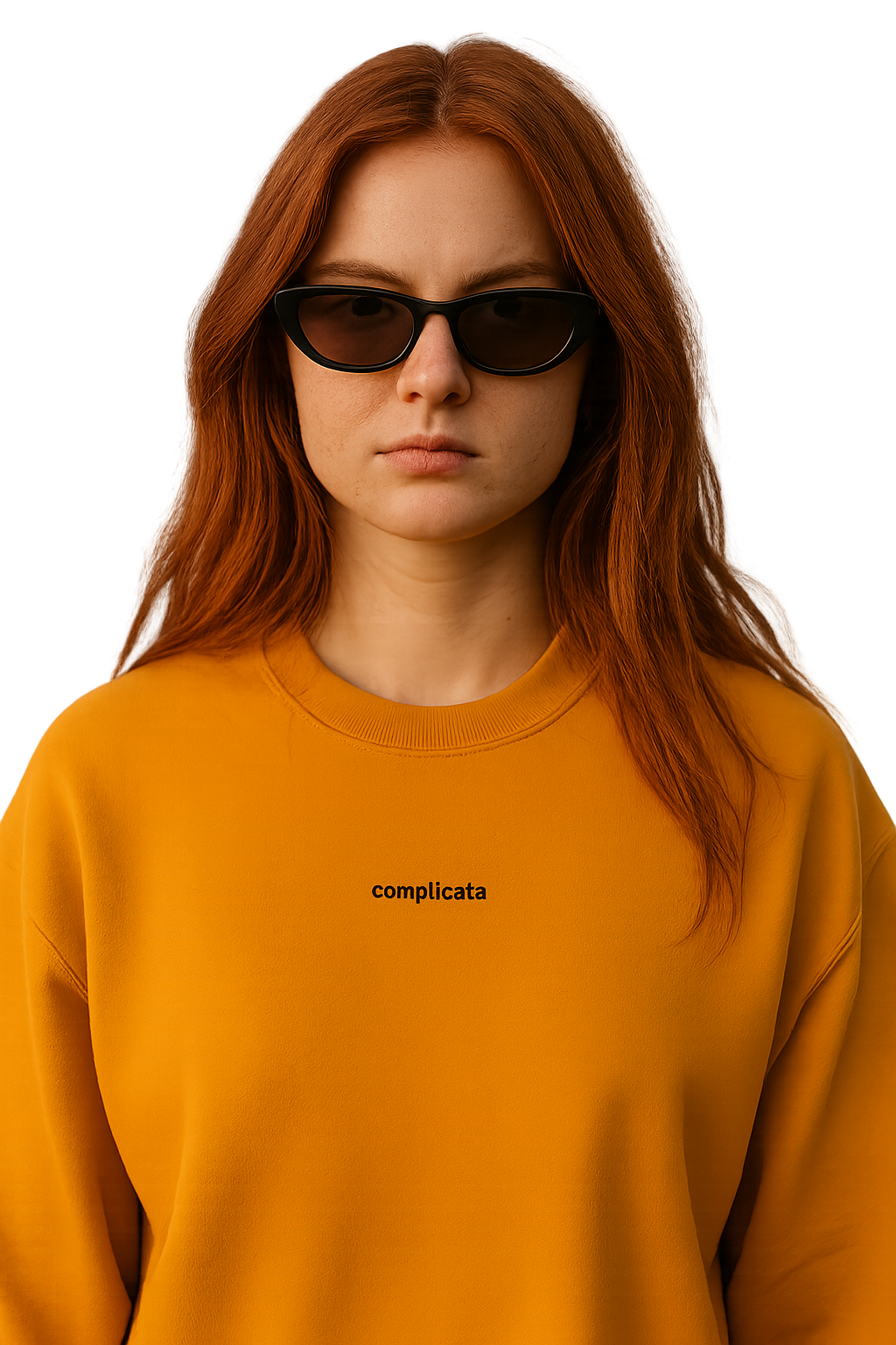 Felpa girocollo unisex ricamata | complicata